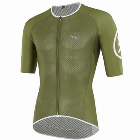 MB Wear UltraLight Smile Mens Cycling Jersey (Green)