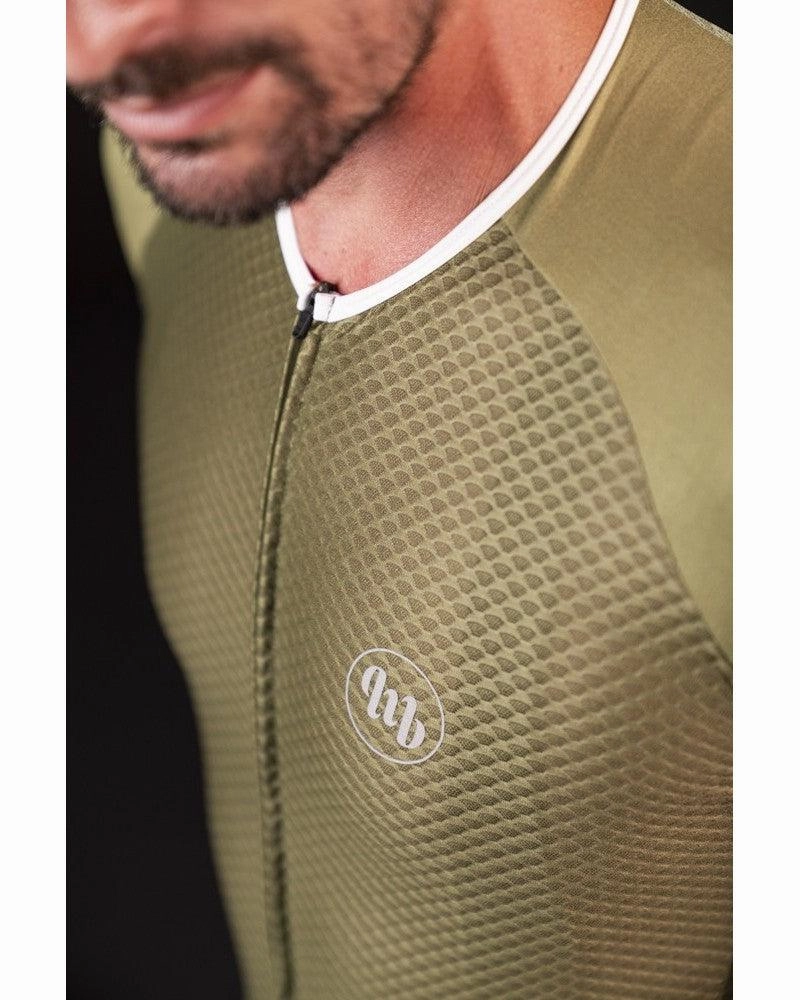 MB Wear UltraLight Smile Mens Cycling Jersey (Green)