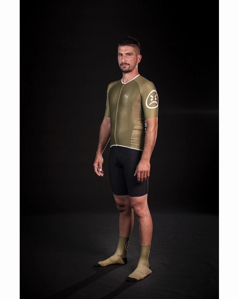 MB Wear UltraLight Smile Mens Cycling Jersey (Green)