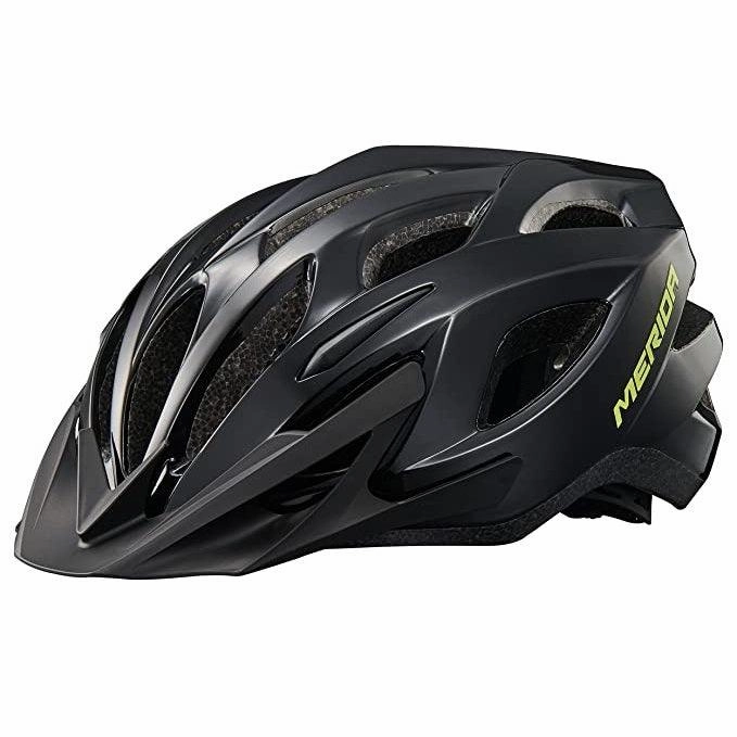 Merida Charger KJ201-Y-1 MTB Cycling Helmet (Matt Black/Shiny Black)