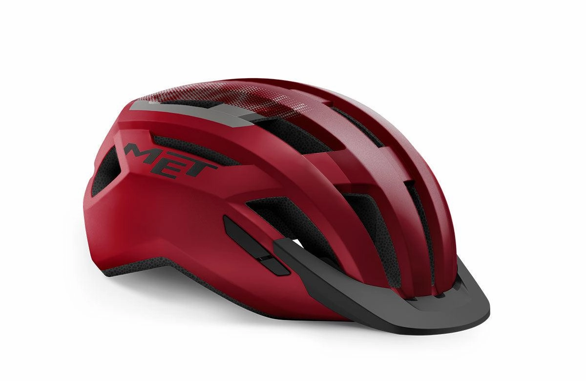MET Allroad Commute Cycling Helmet (Red/Black/Matt)