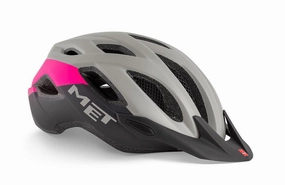 MET Crossover MTB Helmet (Gray/Pink/Matt)