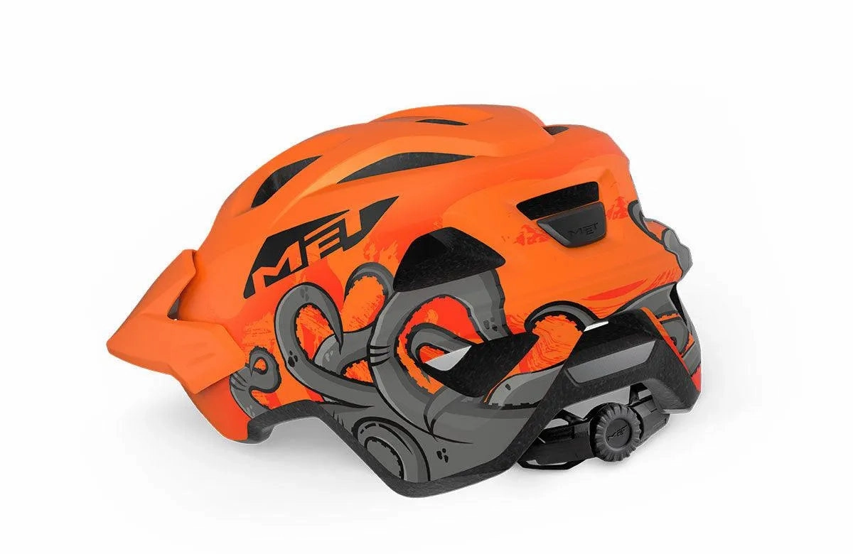 MET Eldar MTB Cycling Helmet (Orange Octopus Matt)
