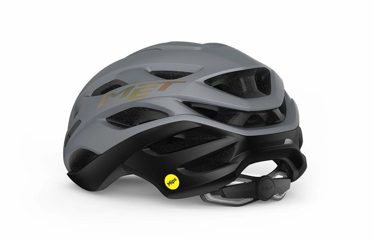 MET Estro MIPS Road Cycling Helmet (Gray Iridescent/Matt)