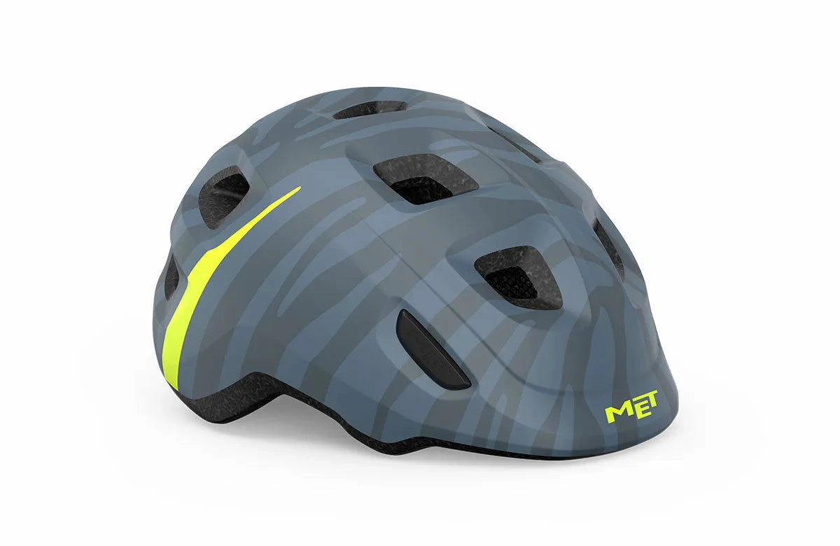 MET Hooray Kids Cycling Helmet (Blue Zebra Matt)
