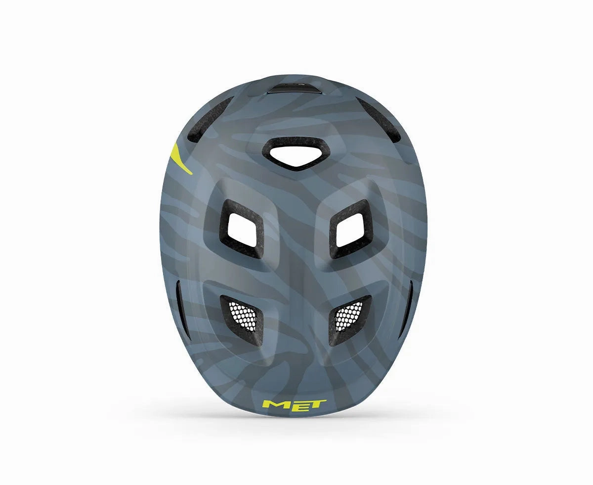 MET Hooray Kids Cycling Helmet (Blue Zebra Matt)