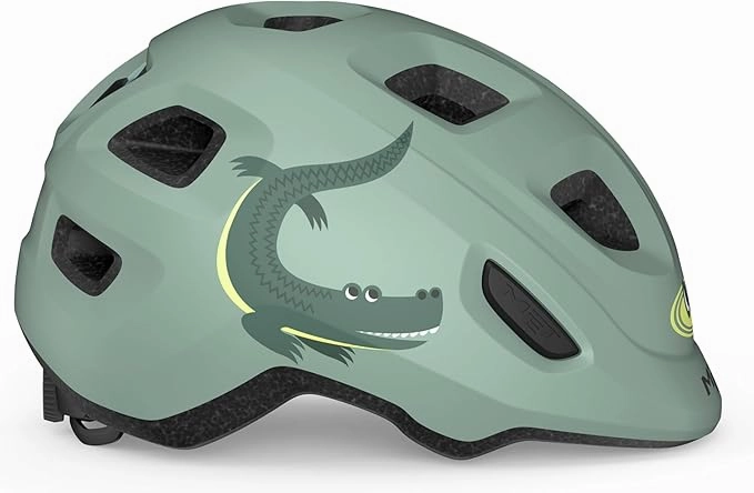 MET Hooray Kids Cycling Helmet (Matt Teal Crocodile)