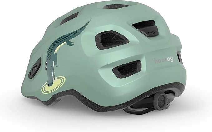 MET Hooray Kids Cycling Helmet (Matt Teal Crocodile)