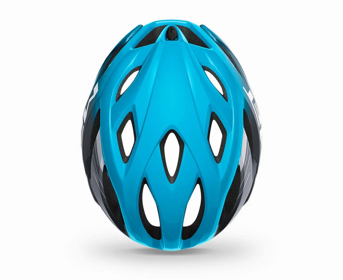 MET Idolo Road Cycling Helmet (Cyan Black/Glossy)