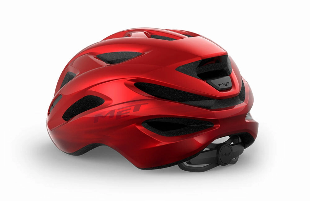 MET Idolo Road Cycling Helmet (Glossy Red Metallic)