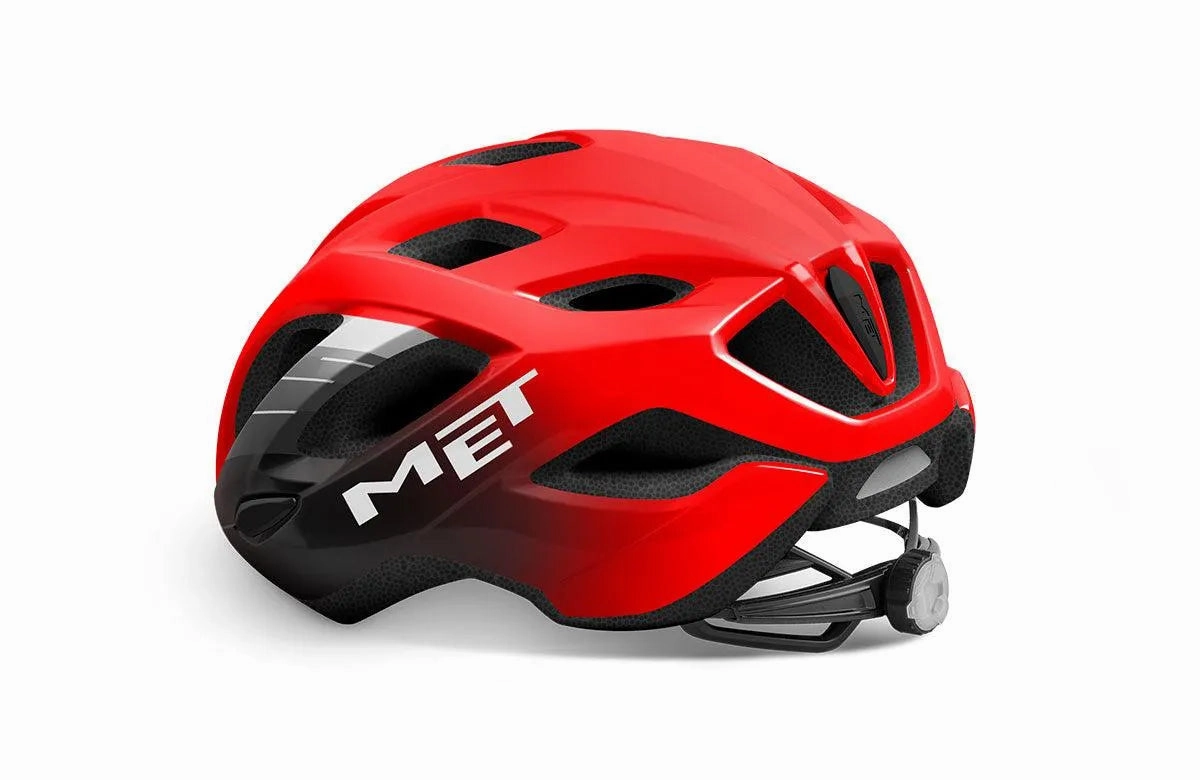 MET Idolo Road Cycling Helmet (Red/Black/Glossy)