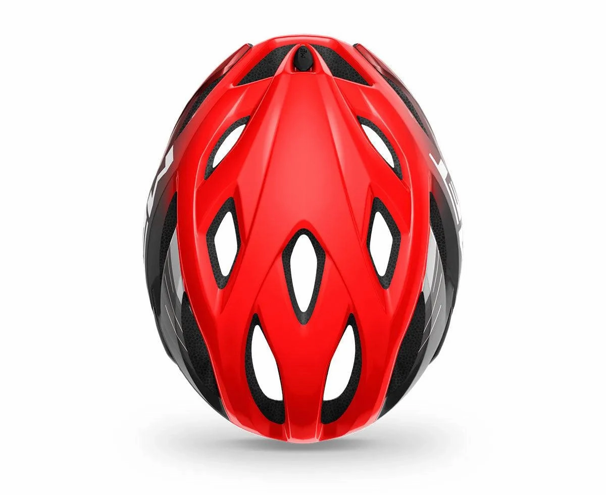 MET Idolo Road Cycling Helmet (Red/Black/Glossy)