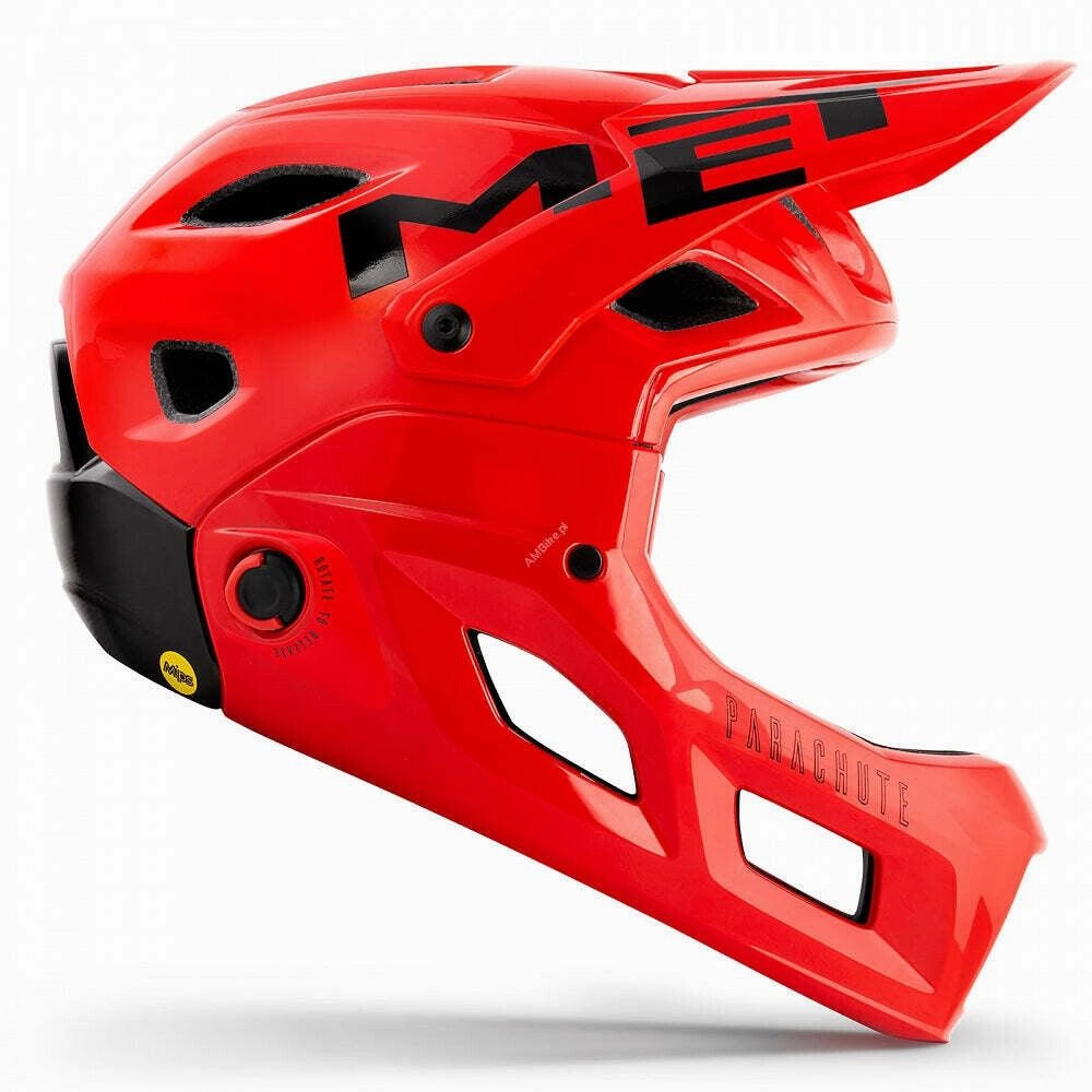 MET Parachute MCR MIPS MTB Cycling Helmet (Red/Glossy)