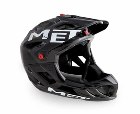 MET Parachute MTB Cycling Helmet (Glossy Black Red)