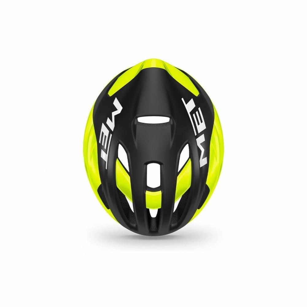 MET Rivale MIPS Road Cycling Helmet (Black/Fluo Yellow/Matt Glossy)