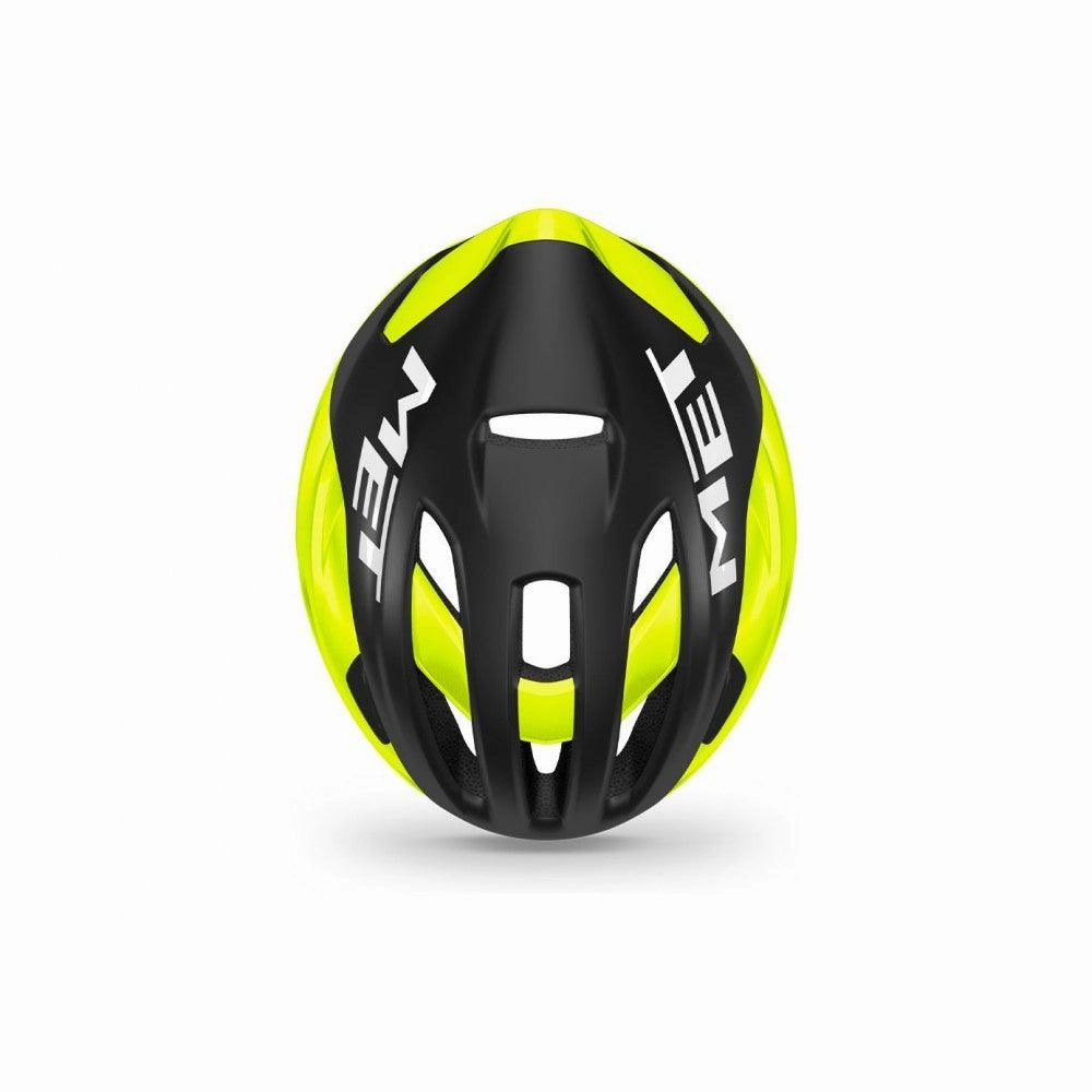 MET Rivale MIPS Road Cycling Helmet (Black/Fluo Yellow/Matt Glossy)