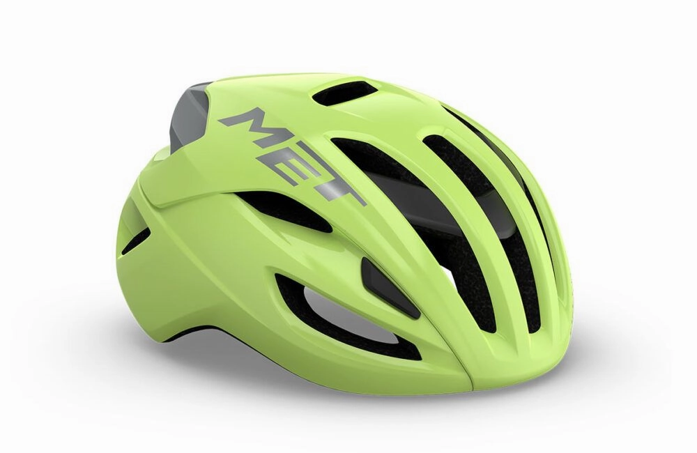 MET Rivale MIPS Road Cycling Helmet (Glossy Lime Yellow Metallic)