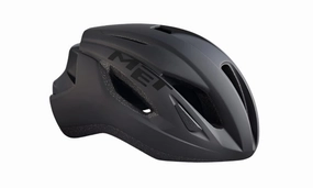 MET Strale Road Cycling Helmet (Black Matt Glossy)