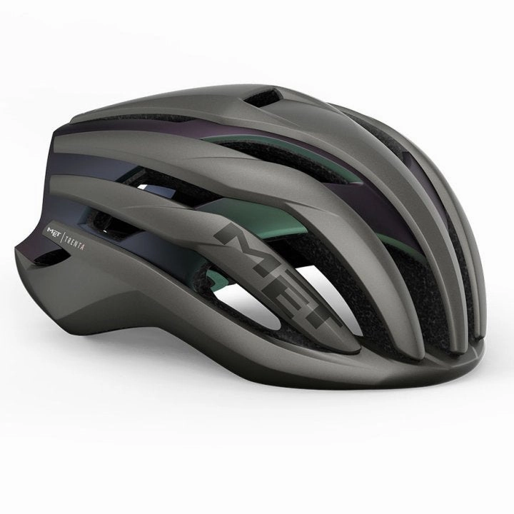 MET Trenta MIPS Road Cycling Helmet (Gray Iridescent)