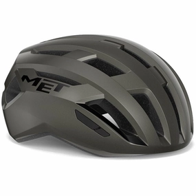MET Vinci MIPS Road Cycling Helmet (Glossy Titanium Metallic)
