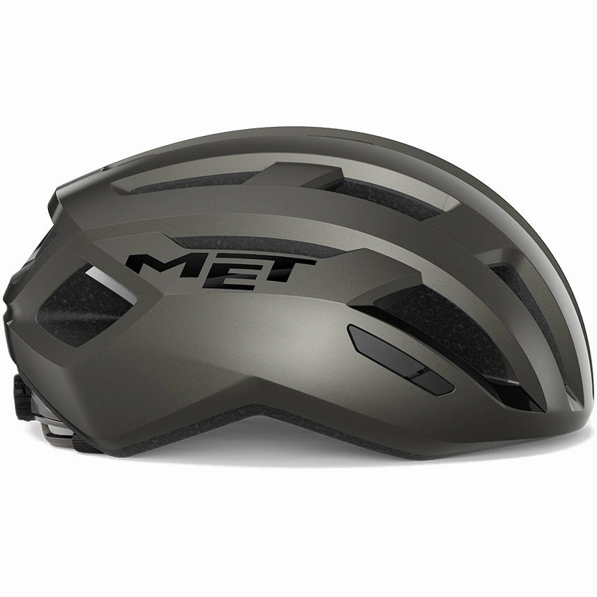 MET Vinci MIPS Road Cycling Helmet (Glossy Titanium Metallic)
