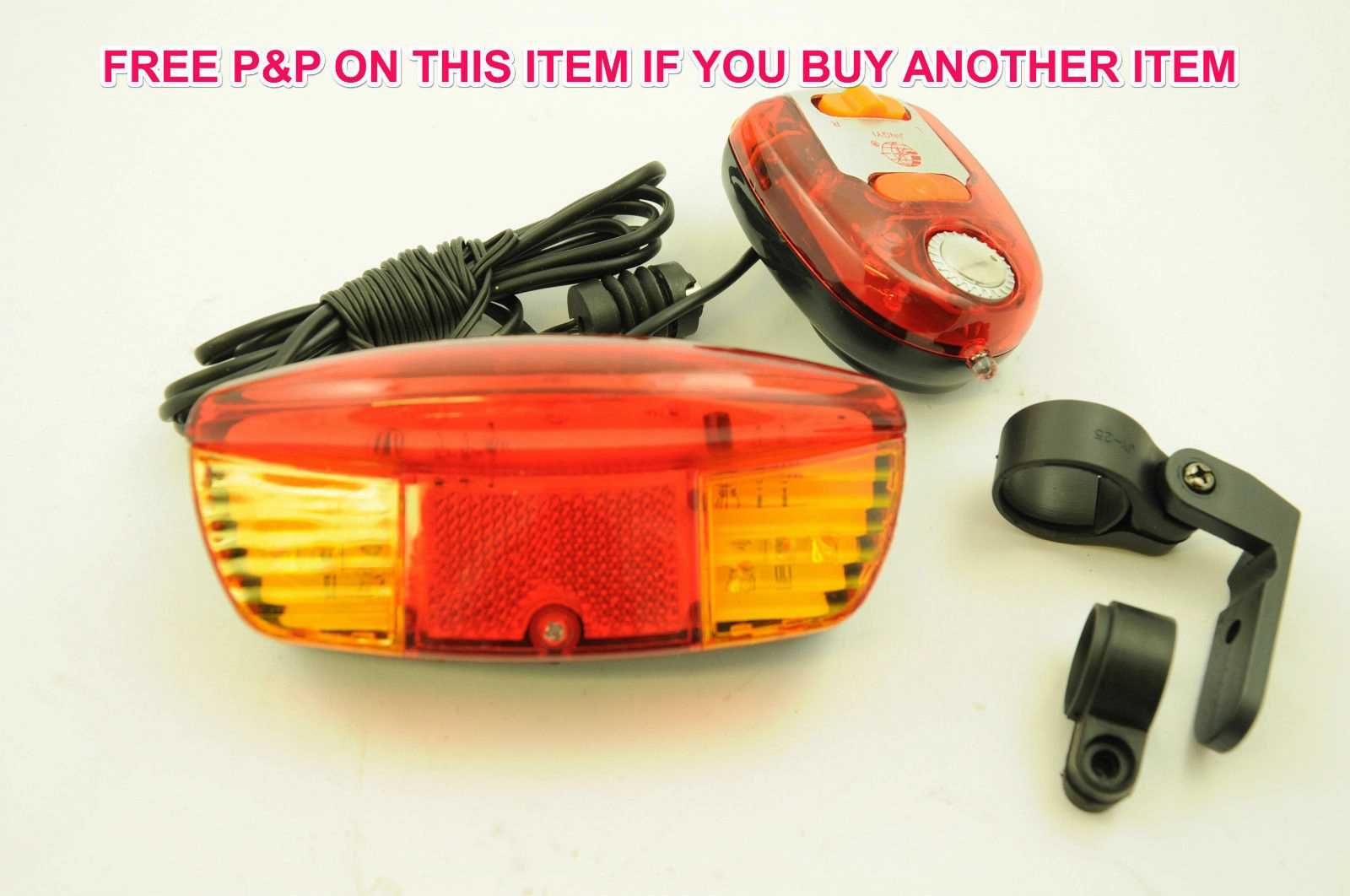 MULTI FUNCTION BICYCLE FUN INDICATORS, BRAKE LIGHT,LED LIGHT,PLUS 8 TONE HORN
