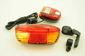 MULTI FUNCTION BICYCLE FUN INDICATORS, BRAKE LIGHT,LED LIGHT,PLUS 8 TONE HORN