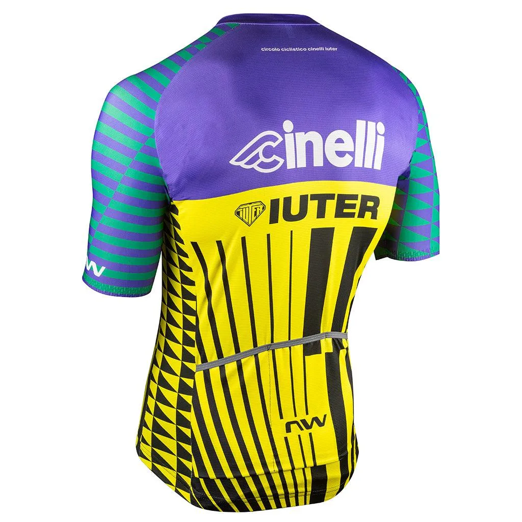 Northwave Cinelli-Iuter Team Mens Cycling Jersey (Yellow/Purple)