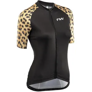 Northwave Wild Women's Cycling Jersey (Leopard/Black)