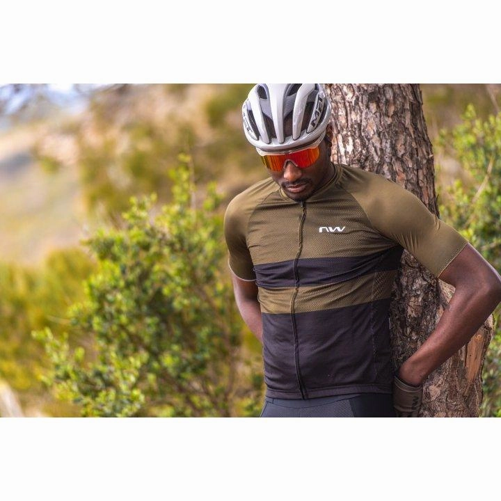 Northwave Blade Air Mens Cycling Jersey (Green Forest/Black)