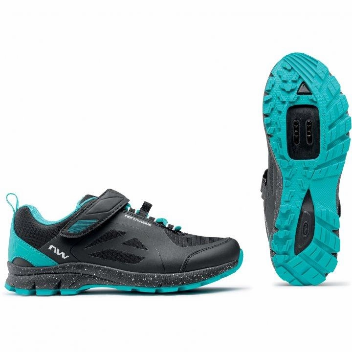 Northwave Escape Evo MTB Women's Cycling Shoes (Black/Aqua)