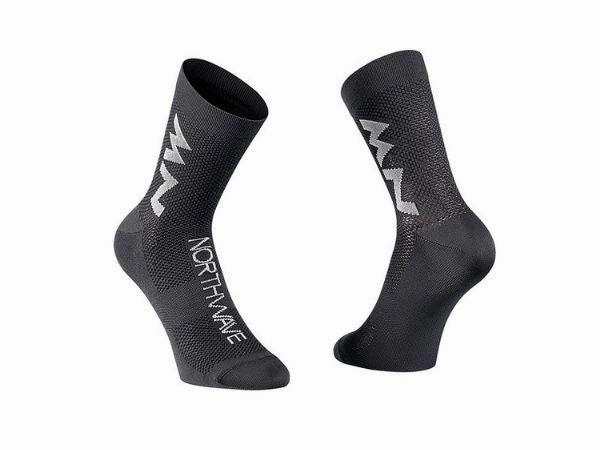Northwave Extreme Air Unisex Cycling Socks (Black/Grey)