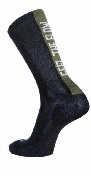 Northwave Feel the Flow Men's Cycling Socks (Black/Forest Green)