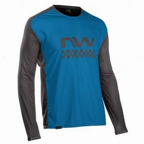 Northwave MTB Edge Mens Cycling Jersey (Blue/Black)