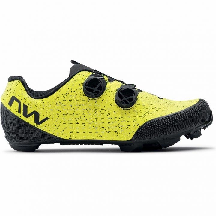 Northwave Rebel 3 MTB Cycling Shoes (Yellow Fluo/Black)