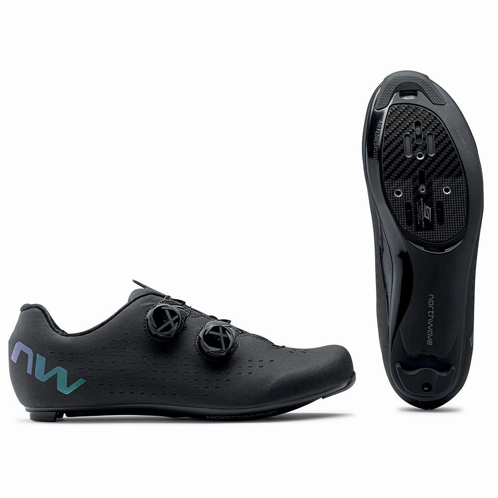 Northwave Revolution 3 Road Cycling Shoes (Black/Iridescent)