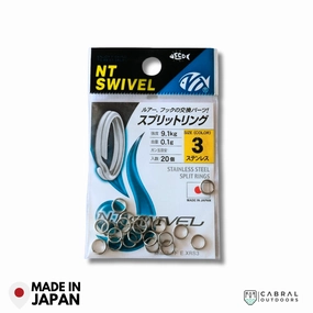NT Stainless Steel Split Rings | Size: 1-5