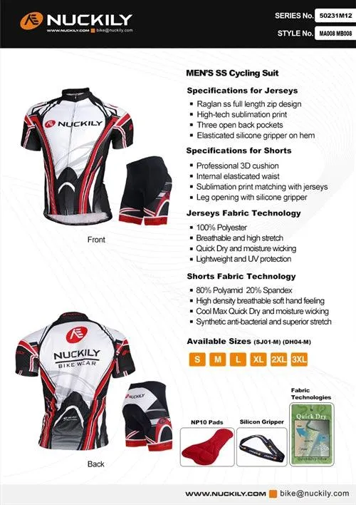 Nuckily MA008-MB008 Jersey and Shorts Set