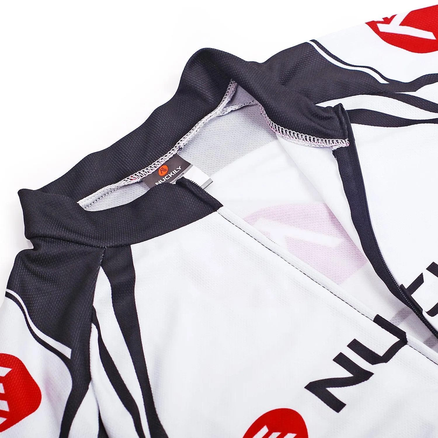 Nuckily MC006 Mens Cycling Jersey (Red)