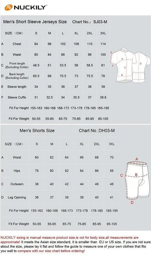 Nuckily NJ502-NS355 Jersey and Shorts Set (Red)