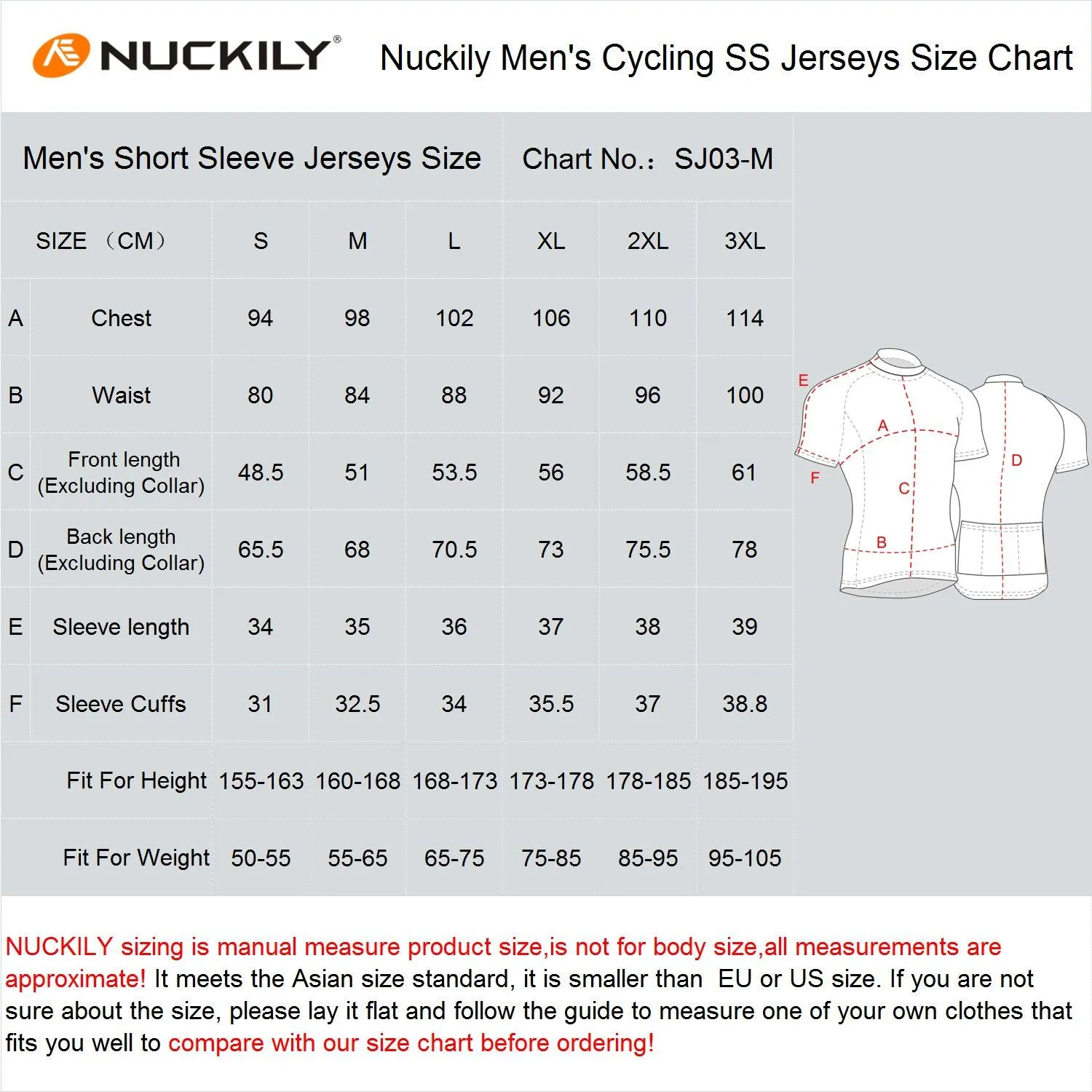 Nuckily NJ512 Mens Cycling Jersey (Black/White)