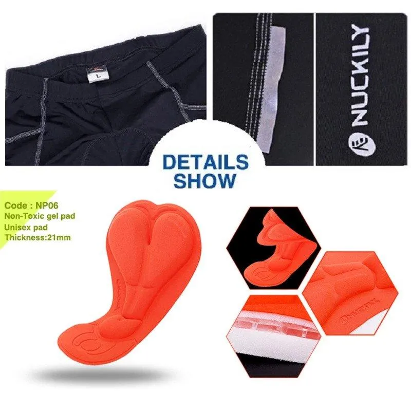 Nuckily NS361 Mens Cycling Shorts (Black)