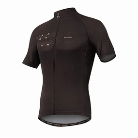 Nuckily MA032 Men's Cycling Jersey (Dark Brown)