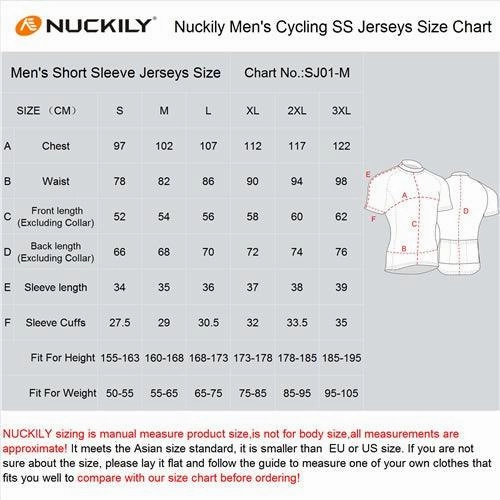Nuckily MA032 Men's Cycling Jersey (Gray Blue)
