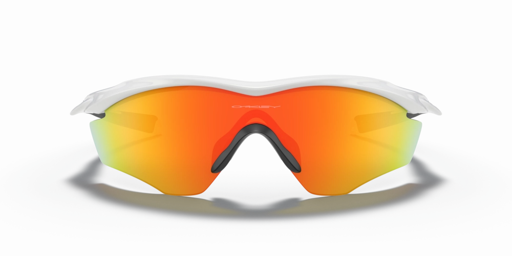 Oakley M2 Frame XL Sport Sunglasses (Fire Iridium/Polished White)