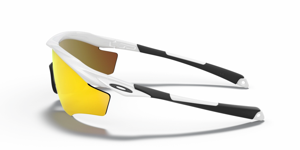 Oakley M2 Frame XL Sport Sunglasses (Fire Iridium/Polished White)