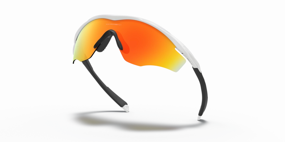Oakley M2 Frame XL Sport Sunglasses (Fire Iridium/Polished White)