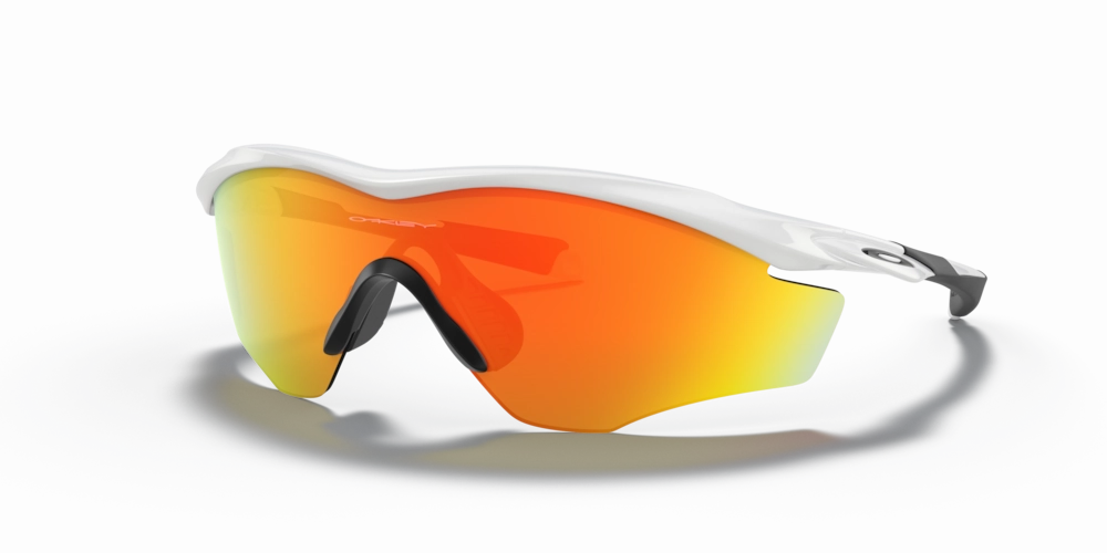 Oakley M2 Frame XL Sport Sunglasses (Fire Iridium/Polished White)