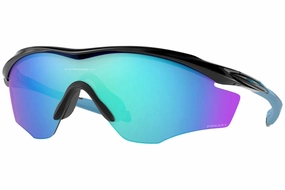 Oakley M2 Frame XL Sport Sunglasses (Prizm Sapphire/Polished Black)