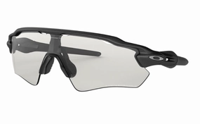 Oakley Radar EV Path Sport Sunglasses (Clear to Black Iridium Photochromic/Steel)